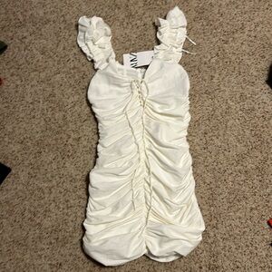 zara creme/ off white dress